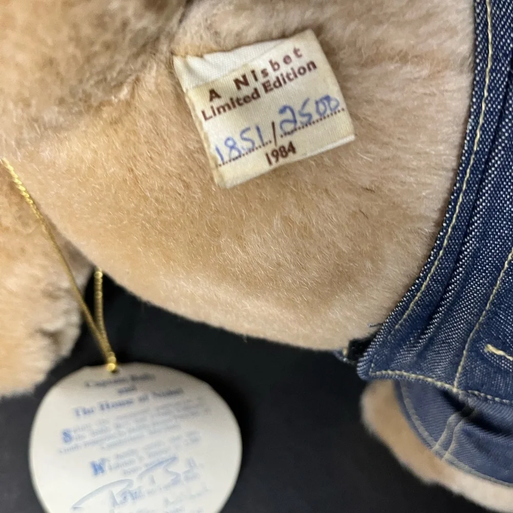 NISBET CAPTAIN BULLY 1984 Limited Edition‎ Bear Signed